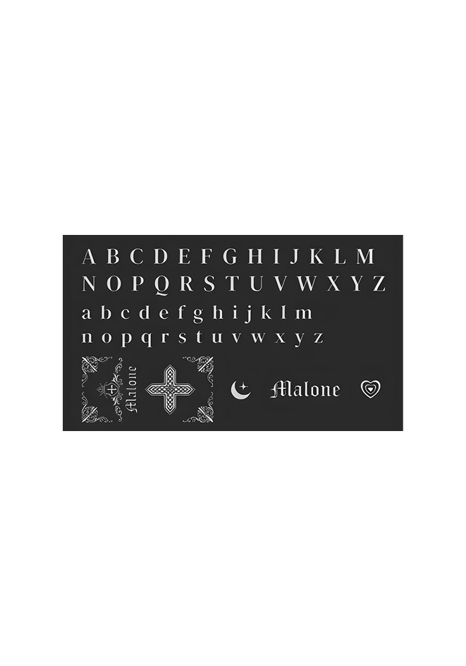 Malone DIYヴィンテージステッカー
