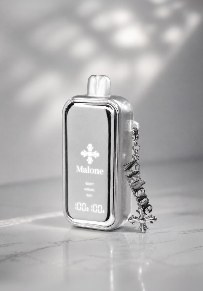 Malone キーリング (シルバーイニシャル)
